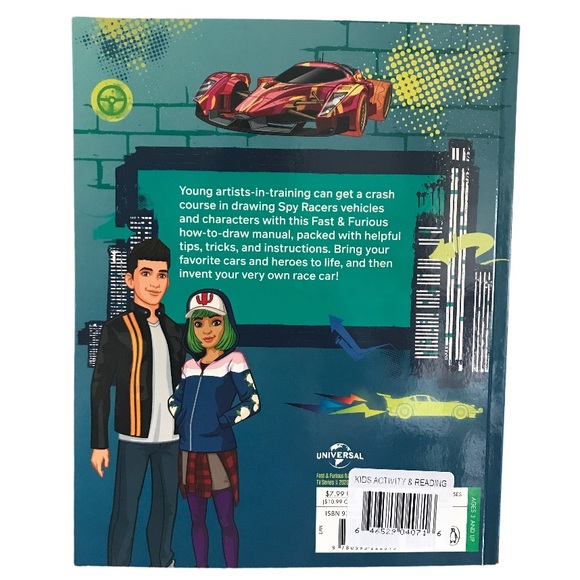 Fast & Furious Spy Racers Ready Set Draw Activity Book New Includes 50+ Stickers - Picture 2 of 10